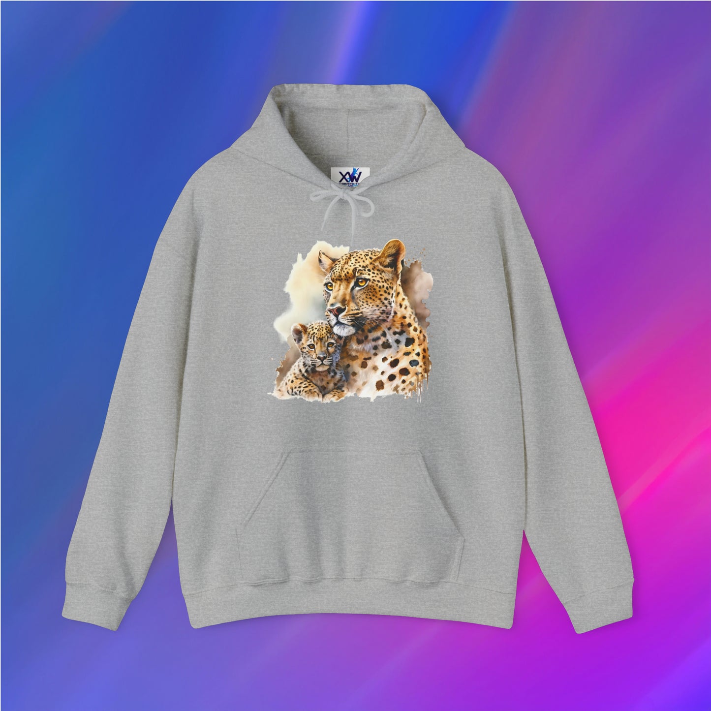 Leopard Mom and Baby Unisex Hoodie - XanderWitch Creative