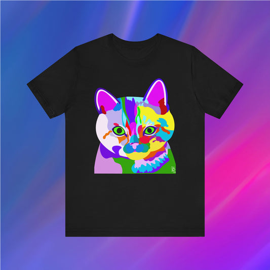 Colorful Cat Unisex T-Shirt - XanderWitch Creative