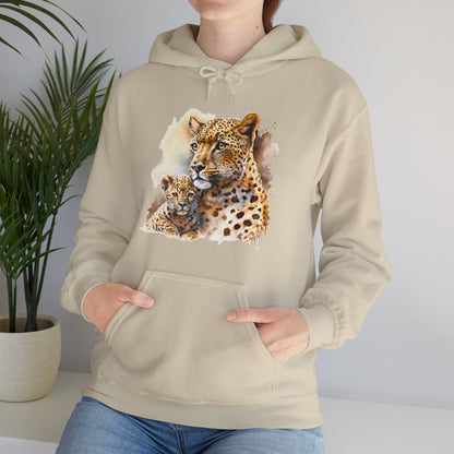 Leopard Mom and Baby Unisex Hoodie - XanderWitch Creative