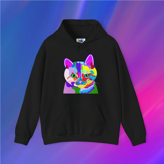 Colorful Cat Unisex Hoodie - XanderWitch Creative
