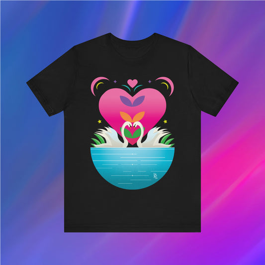Love Swans Unisex T-Shirt - XanderWitch Creative