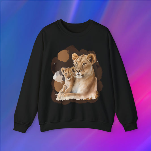 Lion Mom and Baby Unisex Sweatshirt - XanderWitch Creative