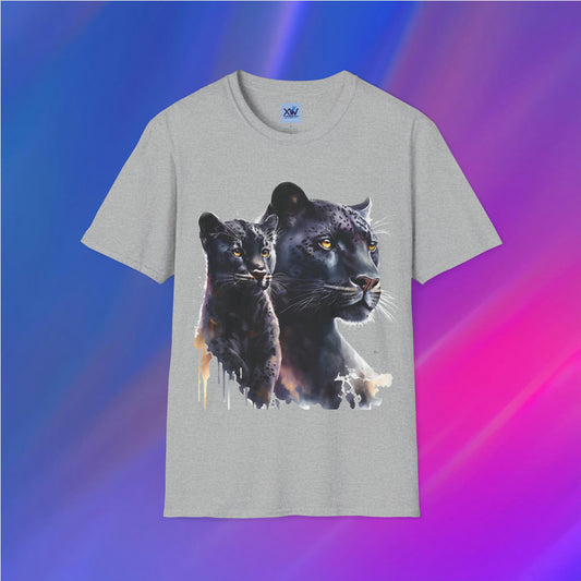Black Panther Mom and Baby Unisex T-Shirt - XanderWitch Creative