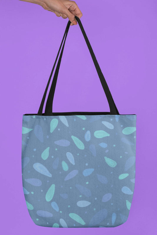 Blue Petals Tote Bag - XanderWitch Creative