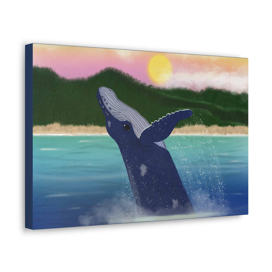 Humpback Whale Canvas Wrap - XanderWitch Creative
