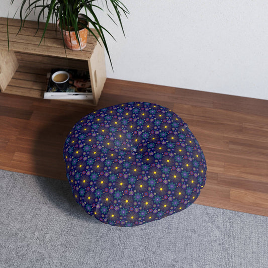 Dotted Floral Floor Pillow - XanderWitch Creative