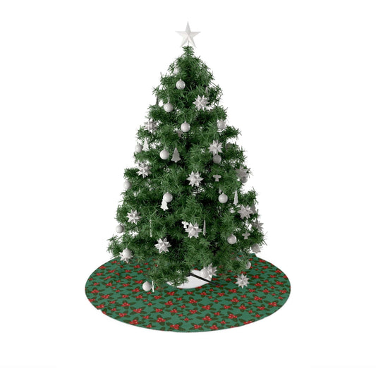 Holly Christmas Tree Skirt - XanderWitch Creative