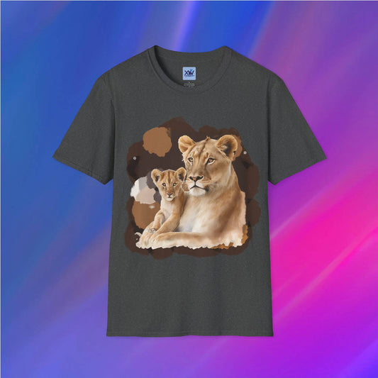 Lion Mom and Baby T-Shirt - XanderWitch Creative